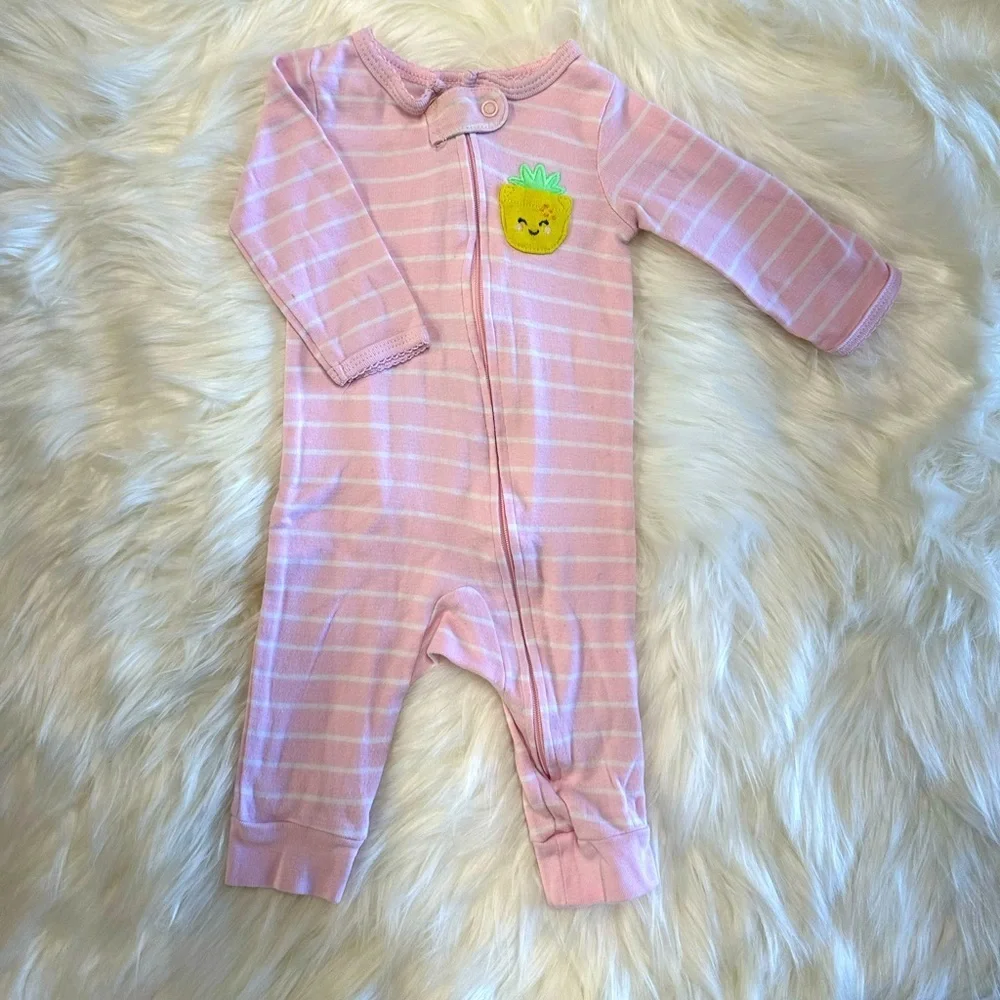 5/$30 Carter’s 3 Month Baby Girl Footies Sleep & Play